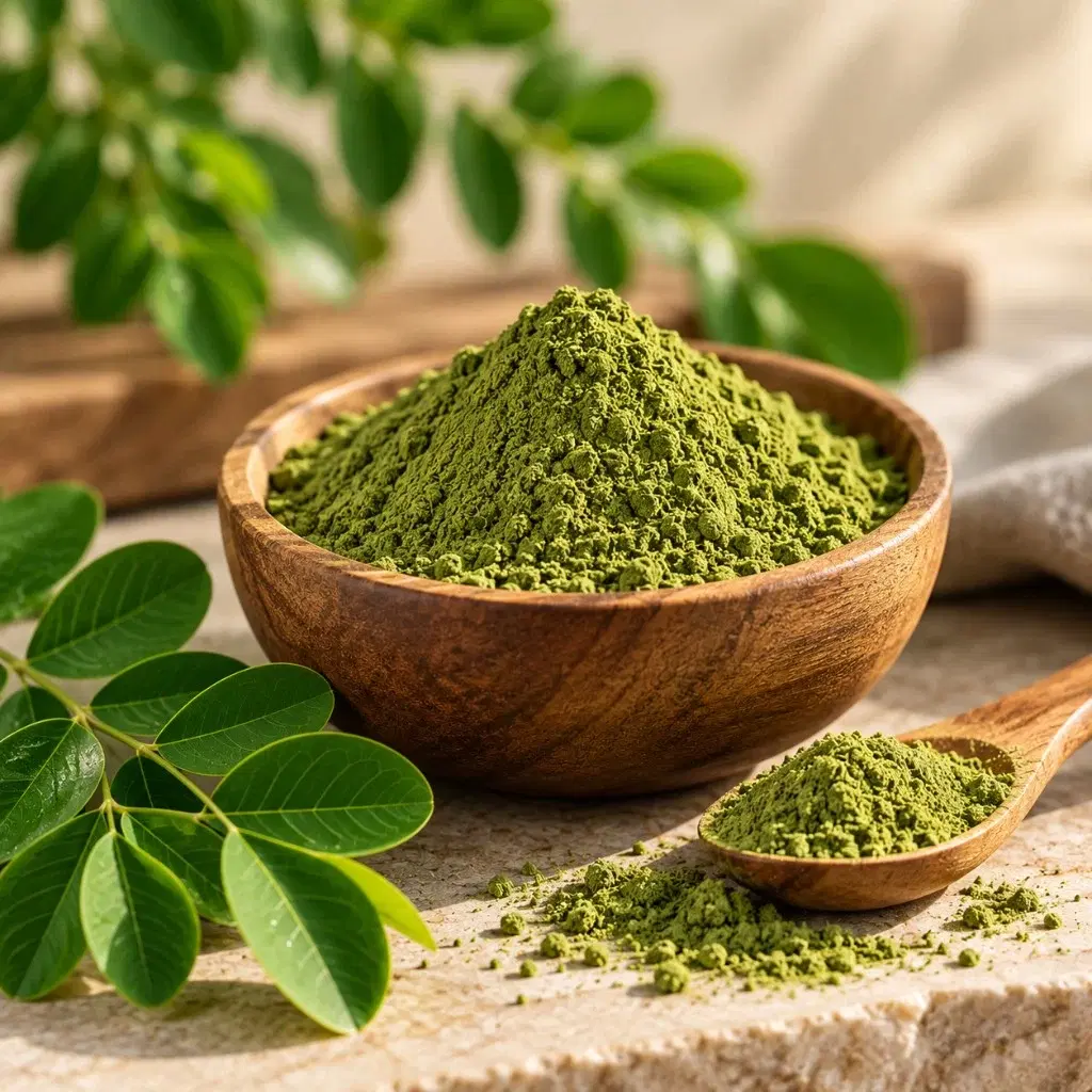 Moringa powder prepared with care